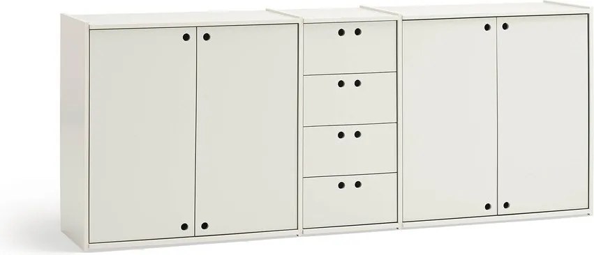 Comodă crem 197x80x40 cm Wally – Teulat