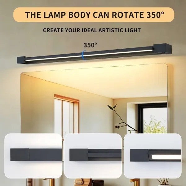BRILAGI - Iluminare LED pentru oglindă de baie AQUA LINE LED/28W/230V 100 cm IP44 negru