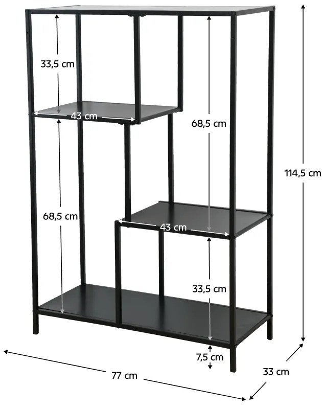 Etajera, neagra, BILOTE TIP 1