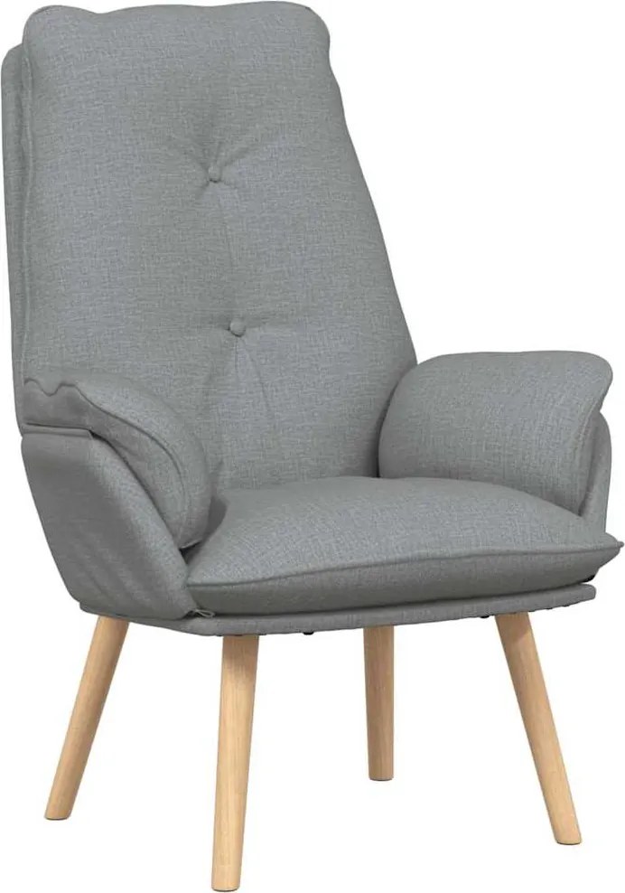 vidaXL fotoliu Gri deschis 69 x 74 x 93 cm Țesătură și placaj