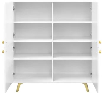 Set mobilier living Astradon II (Alb + auriu) . 1105943