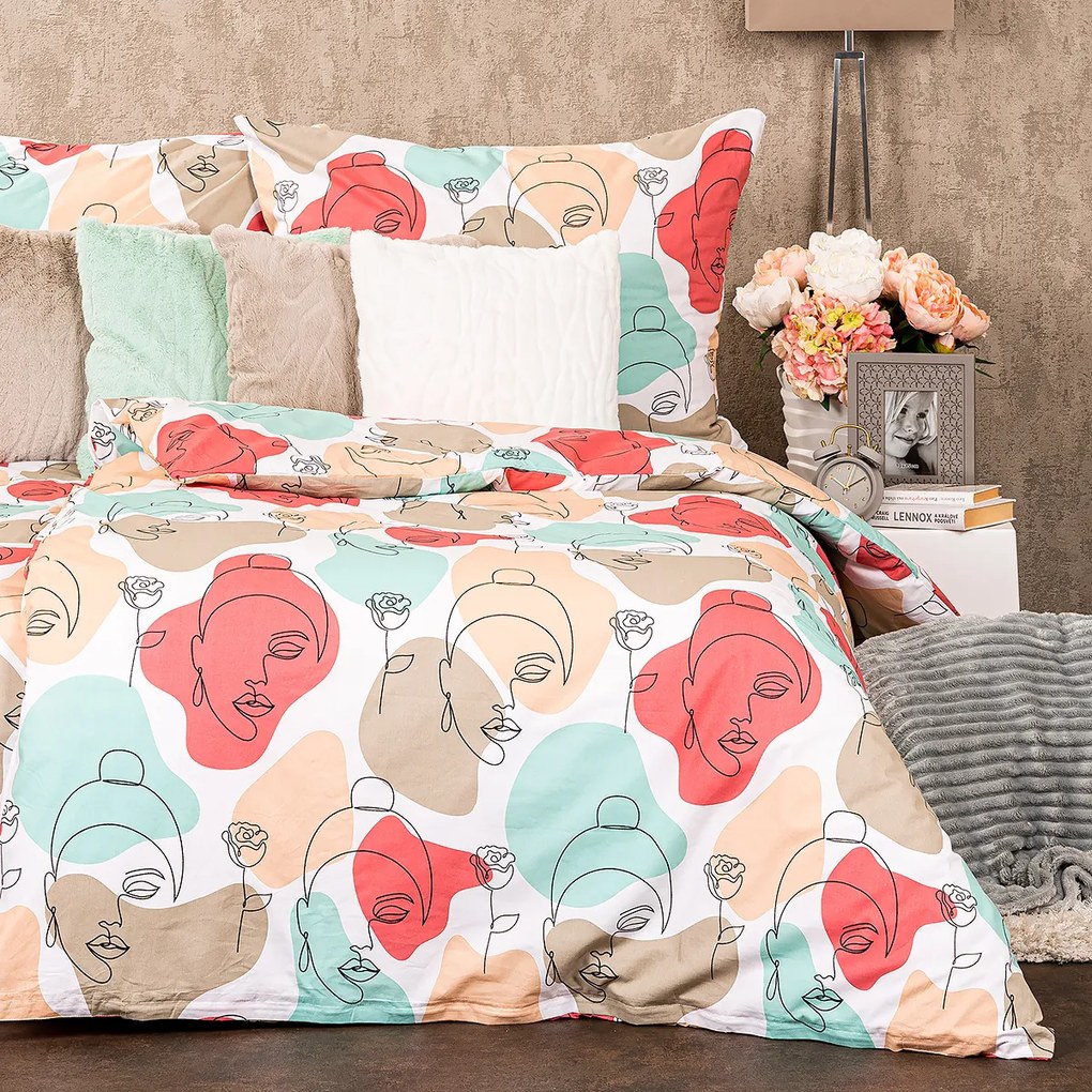 Lenjerie de pat din bumbac 4Home Romance, 160 x 200 cm, 70 x 80 cm