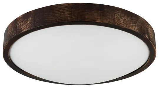 Brilagi - Plafonieră CARVALHO SLIM SMOKEY 2xE27/60W/230V stejar diam. 37,5 cm