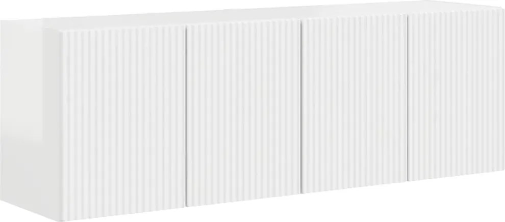 vidaXL Dulap TV de perete Pe perete 2 pcs Alb lucios 59,5 x 31 x 40 cm