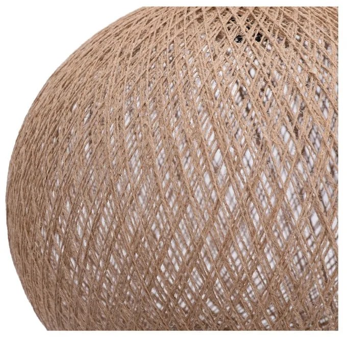 Lustră bej cu abajur din iută ø 38 cm – Opviq lights