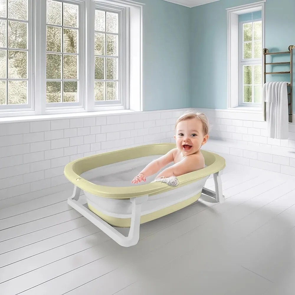 Cadă pliabilă pentru copii Dolu, verde deschis,20,5 x 75,5 x 46,5 cm