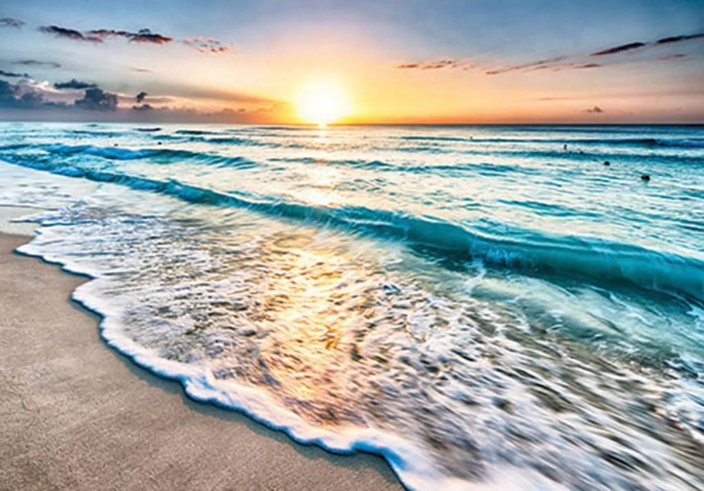 Fototapet - Plaja - apus de soare (254x184 cm), în 8 de alte dimensiuni noi