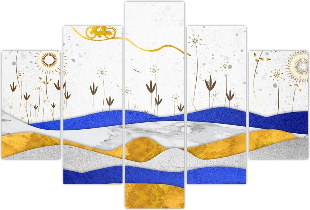 Tablou - Munții aurii (150x105 cm)