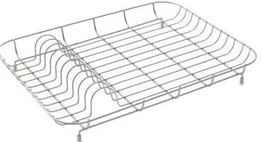 Scurgător cromat pentru veselă Addis, 43 x 33 x 7 cm