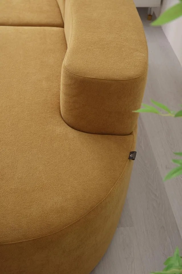 Canapea modulară din spumă cu memorie HD – 200x110x70 cm – design premium și confort inteligent (Culoare: Maro)