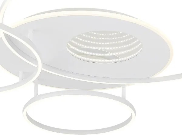 Globo 48466-70W-LED Plafonieră LED dimabilă INVERTINA 70W/230V 105x26,5 cm albă + telecomandă