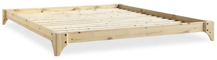 Pat matrimonial din lemn masiv de pin cu somieră 180x200 cm Elan – Karup Design