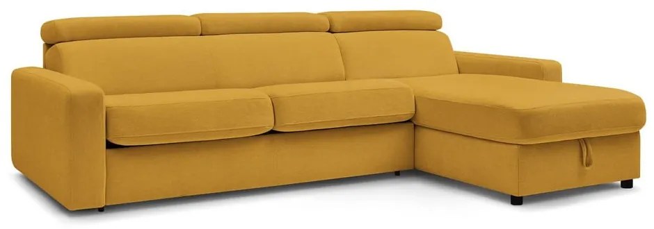 Colțar galben muștar extensibil (cu colț variabil) Monaco – Bobochic Paris