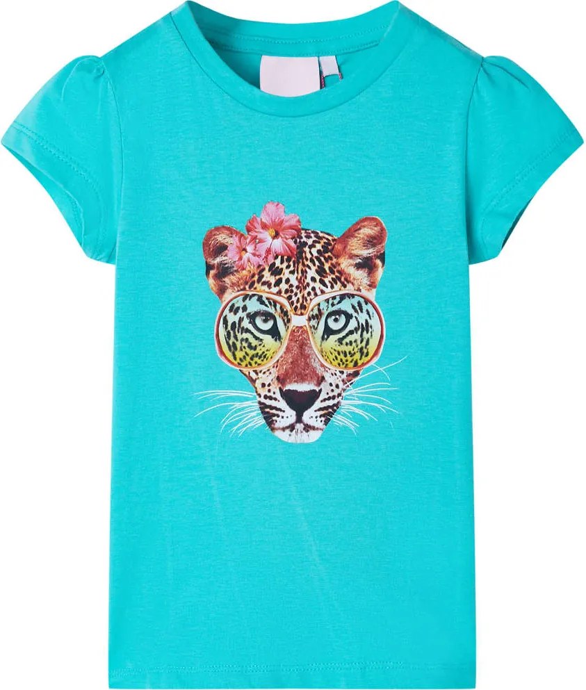 vidaXL Tricou pentru copii, verde mentă, 128