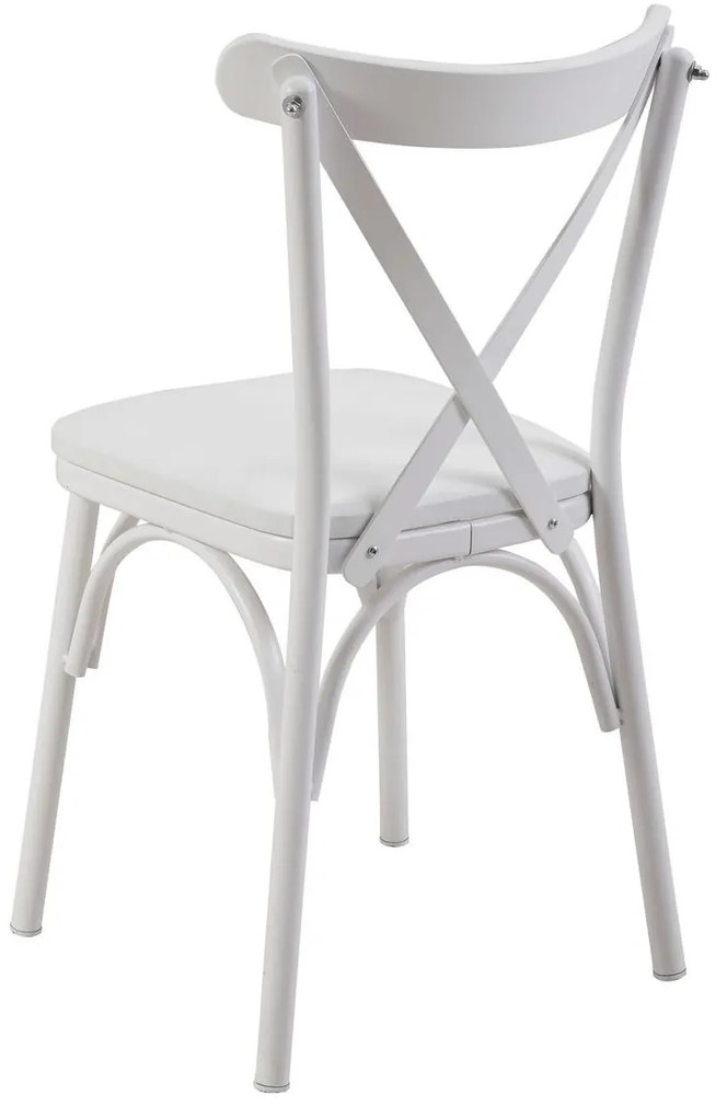 Set mobilier sufragerie Duvasa 8 (alb) (pentru 4 persoane). 1093792