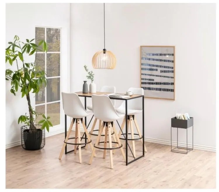 Masă bar Actona Seaford, negru - maro