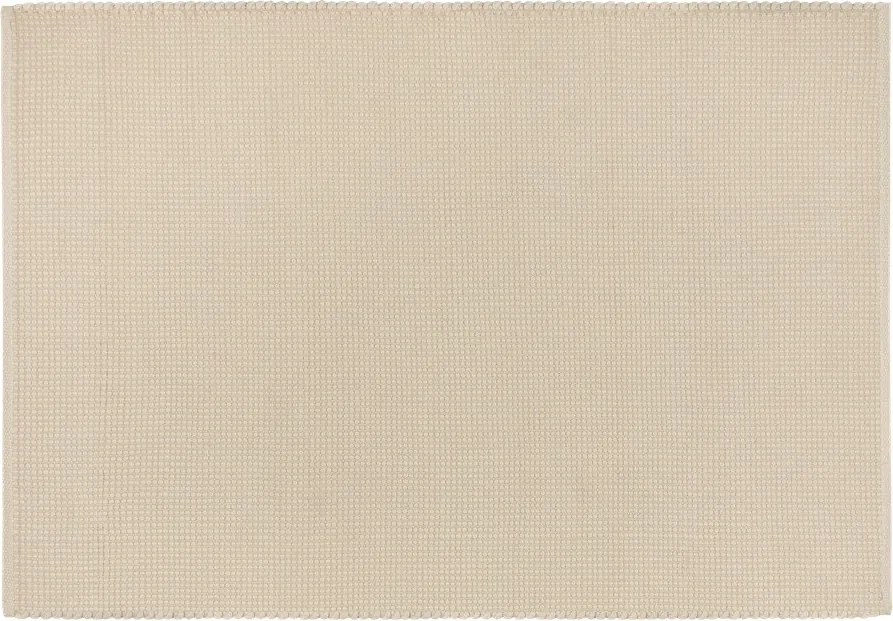 Covor bej țesut manual din lână 140x200 cm Talo – noo.ma