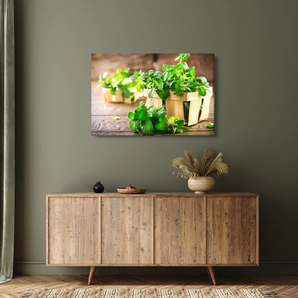 Tablou cu menta proaspătă (90x60 cm)