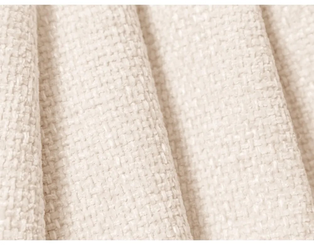 Colțar modular crem cu tapițerie din chenille Lupine – Micadoni