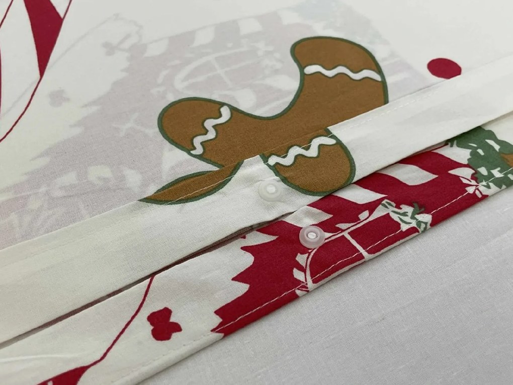 Lenjerie de pat din bumbac GINGER REST alba Dimensiune lenjerie de pat: 70 x 90 cm | 140 x 200 cm