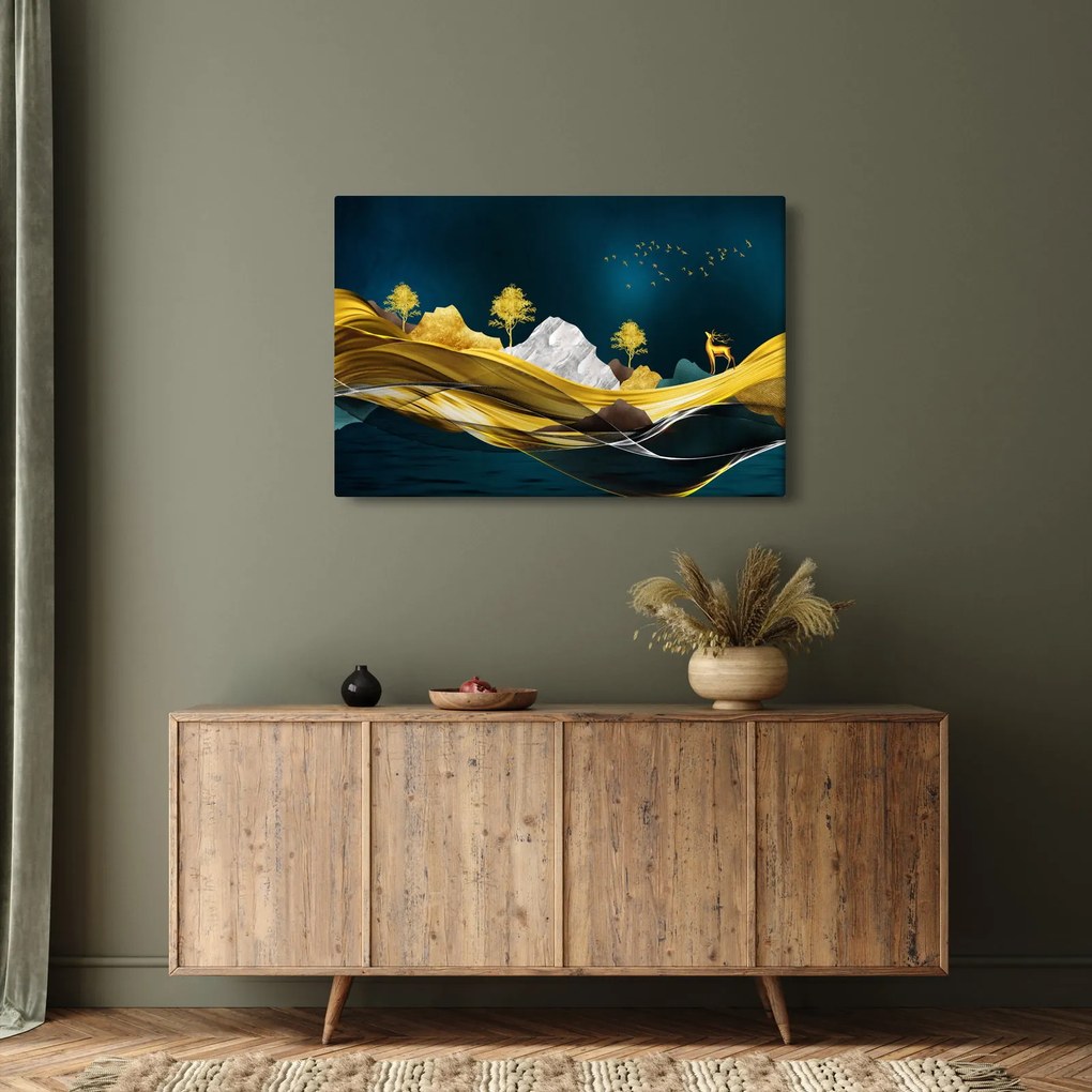 Tablou - Peisaj, cerb (90x60 cm)