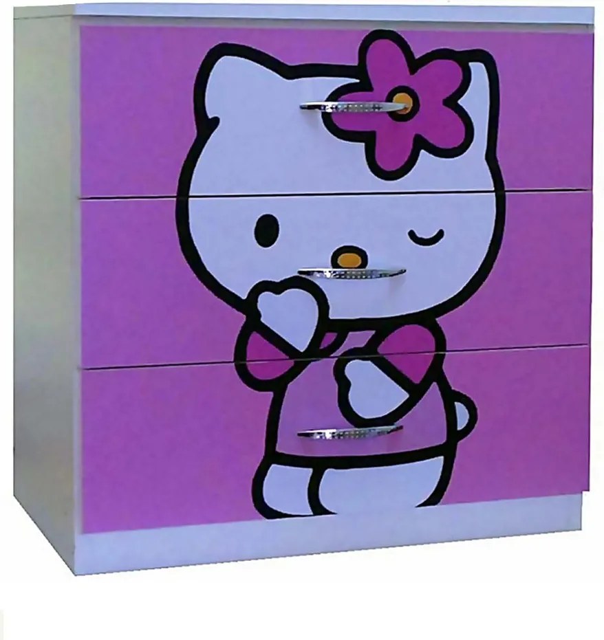 Comoda 3 sertare Kitty