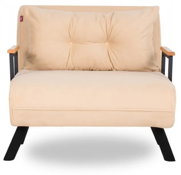 Fotoliu Extensibil Sando Single, Crem