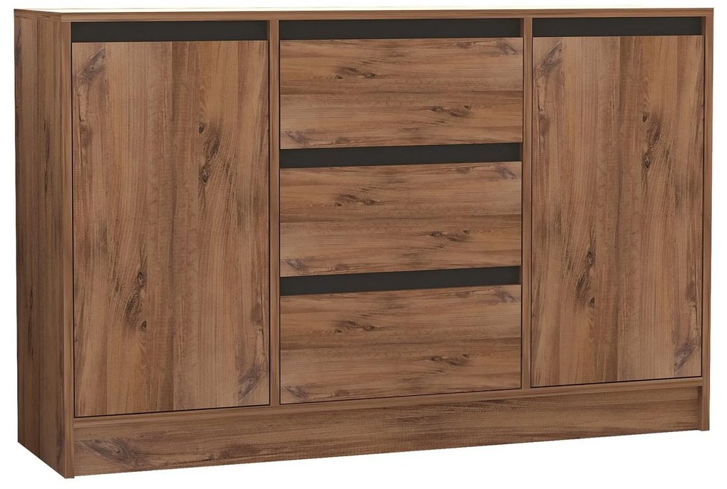 Set mobilier living Murenella (Pin atlantic + antracit). 1107144