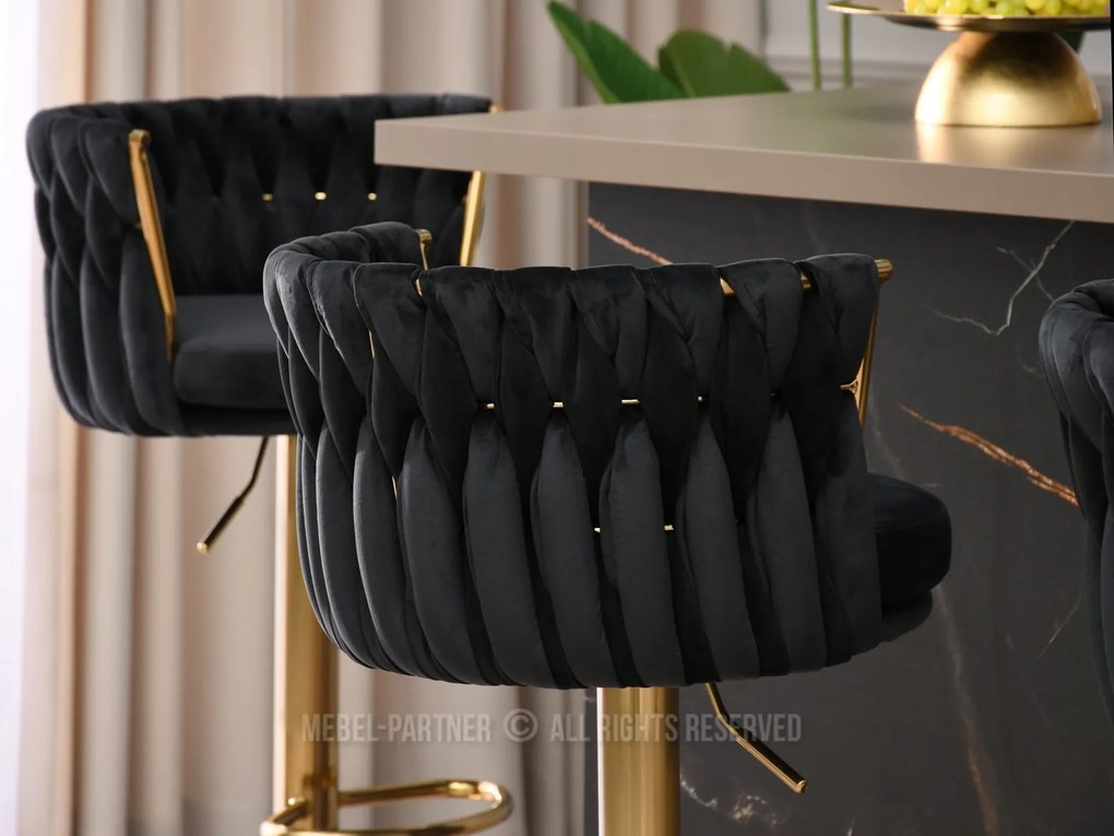 Scaun Adel (negru + auriu). 1110641