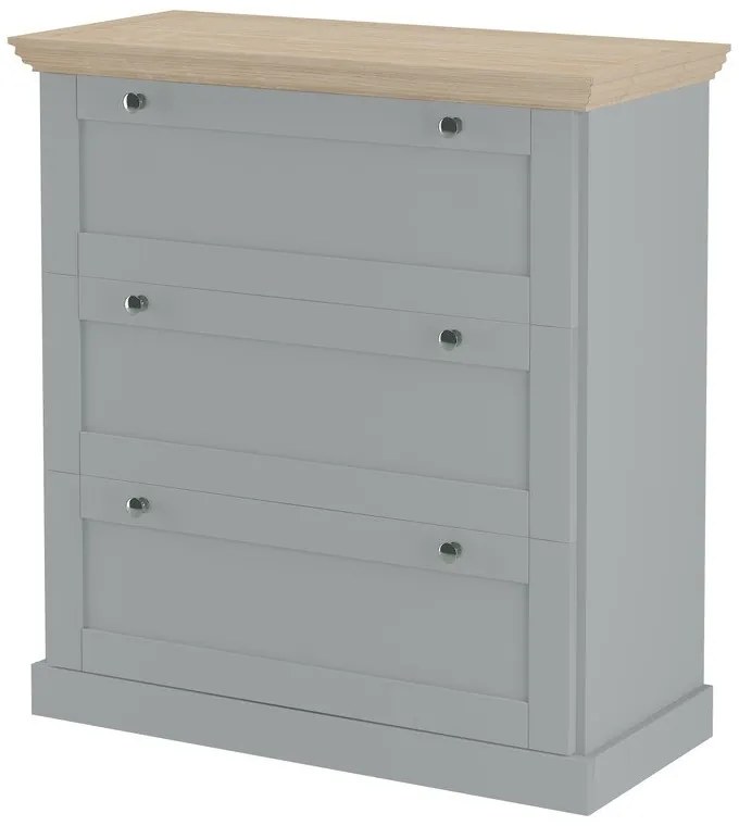 Comodă gri înaltă 75x80 cm Binz – Støraa