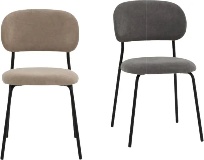 Scaun NEO, tesatura, structura metalica - BEJ