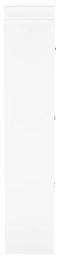 Pantofar, 3 compartimente, alb, mdf alb