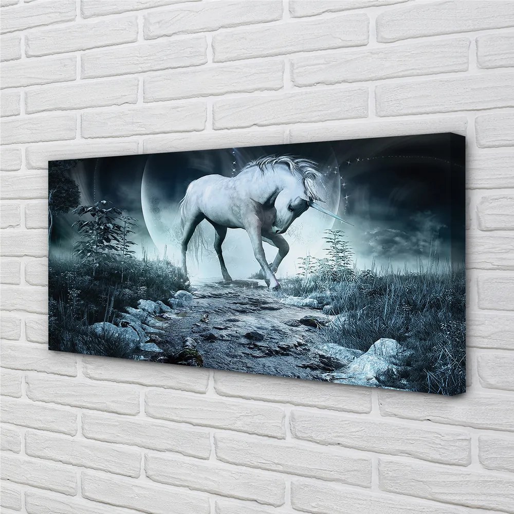 Tablouri canvas Forest Unicorn Moon