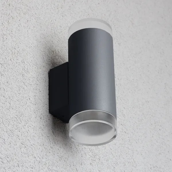 Aplică de exterior Brilagi MATERA 2xGU10/30W/230V antracit IP54