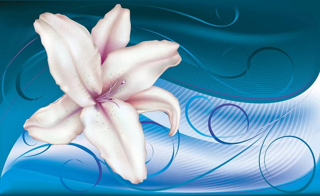 Fototapet - Arta florală - abstract (152,5x104 cm)