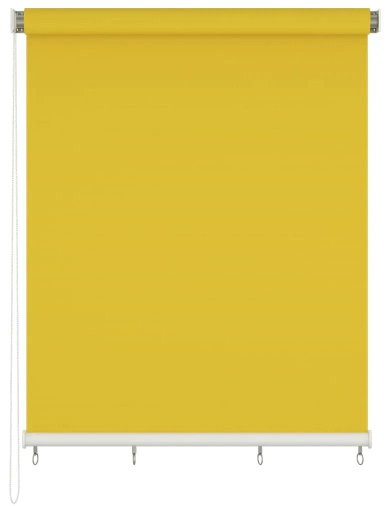 Jaluzea tip rulou de exterior, galben, 220x140 cm Galben, 220 x 140 cm
