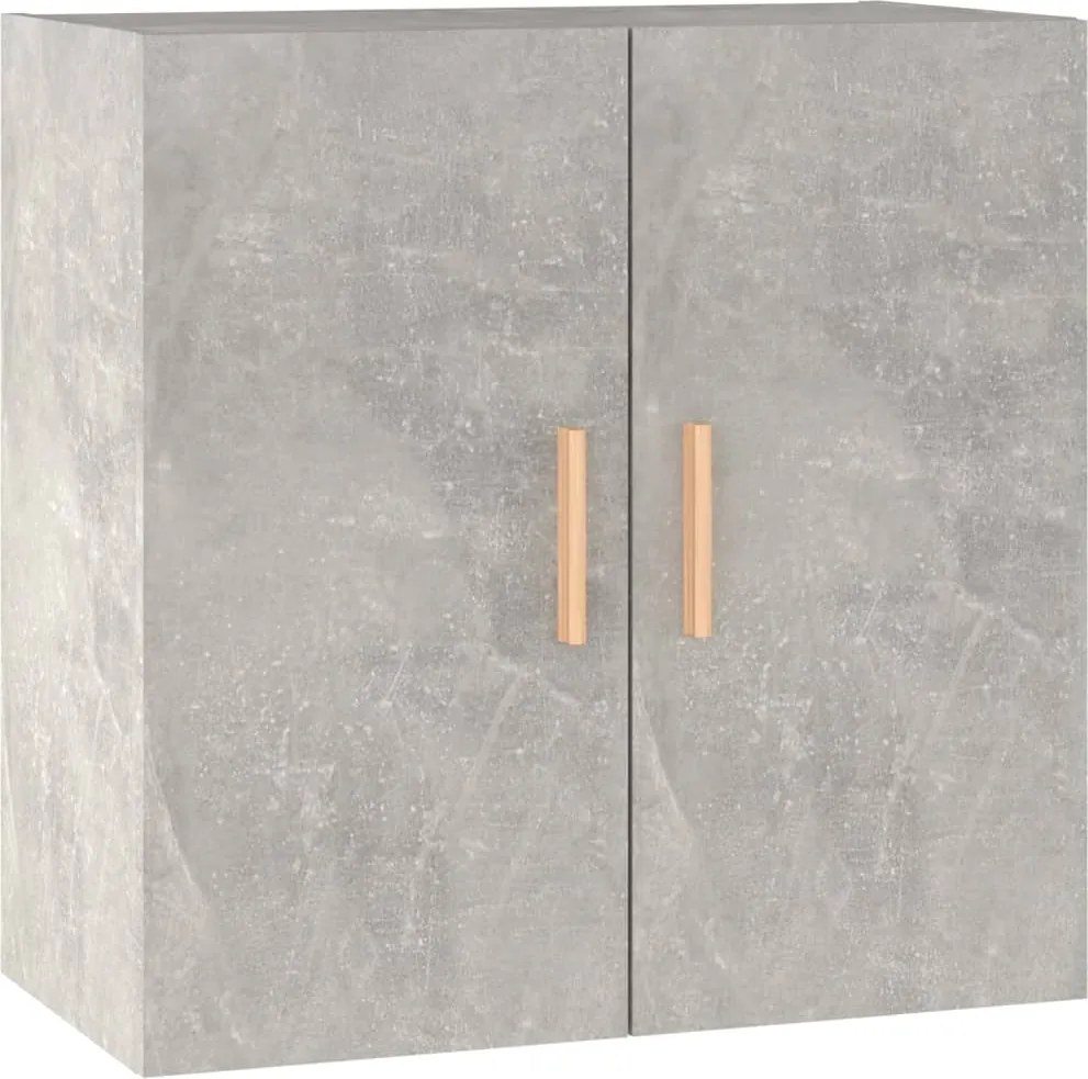 vidaXL Dulap de perete, gri beton, 60x30x60 cm, lemn prelucrat