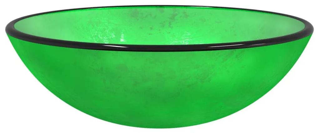 Chiuveta din sticla securizata, verde, 42x14 cm Verde, 42 x 14 cm