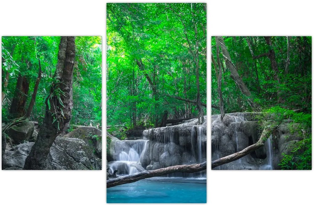 Tablou - Cascada Erawan, Kanchanaburi, Thailanda (90x60 cm)
