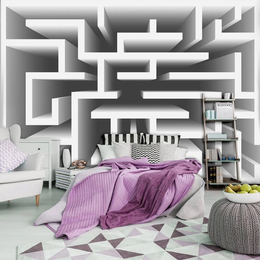 Fototapet - 3D labirint (254x184 cm)