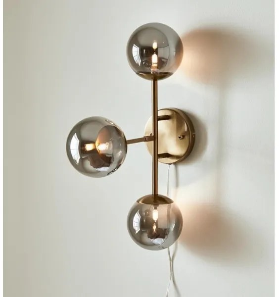 Aplică TRINITY 3xG9/20W/230V aurie/gri Markslöjd 108253