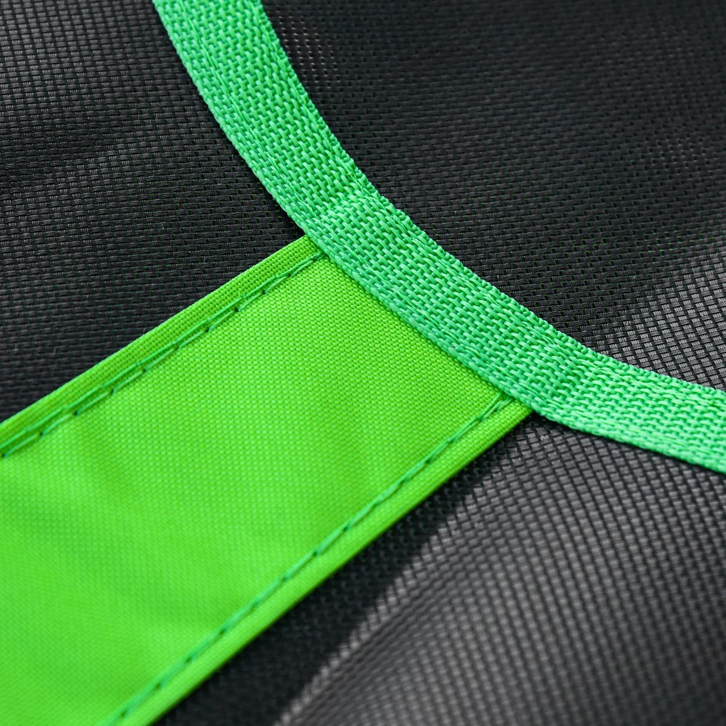 Outsunny Balanță cuib de pasăre rotundă, coș de balanță Ø 110 cm, 4 inele incluse, metal epoxidic, Oxford de înaltă densitate, verde | Aosom Romania