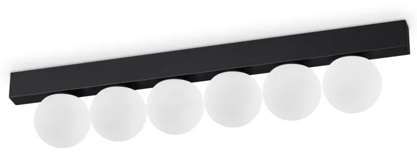 Plafoniera LED design minimalist Ping pong pl6 negru