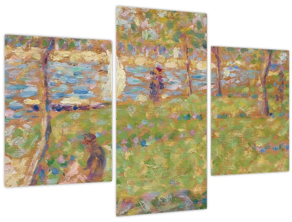 Tablou - Georges Seurat, Study for "La Grande Jatte", reproducere (90x60 cm)