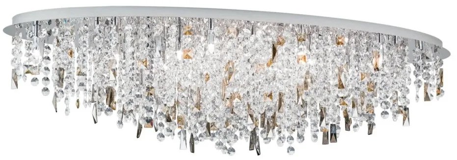 Lustra cristal K9 design elegant de lux CRYSTALRIVER crom
