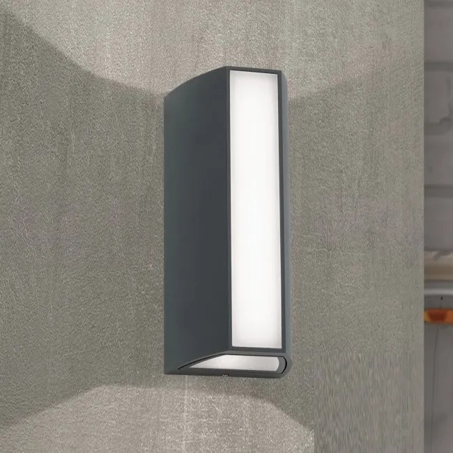 Aplica LED de perete exterior, protectie IP65, Mood antracit