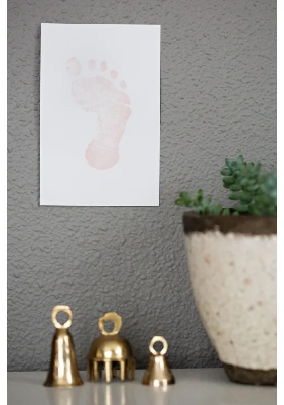 Kit amprenta cu cerneala pentru piciorus - Pearhead - roz