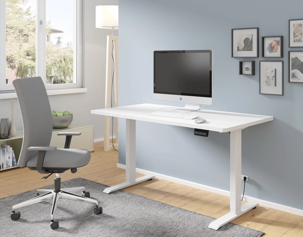 Masă PC electrică Motiva 140 (alb). Promo -7%. 1124893