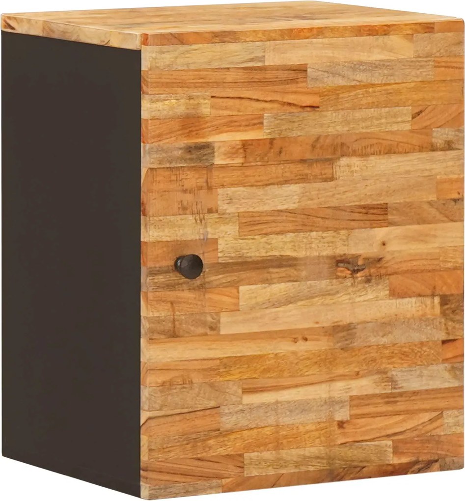 vidaXL Dulap Suspendat pentru Baie cu ușă natural 38 x 33 x 48 cm