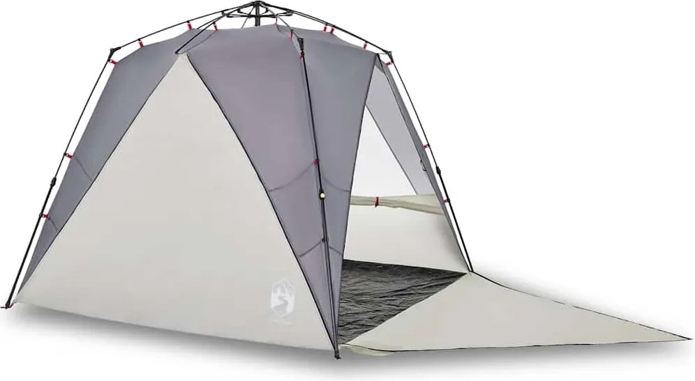 vidaXL Cort camping 4 persoane gri impermeabil setare rapidă